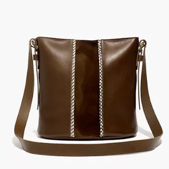 Madewell The Transport Bucket Bag: Suede Inset Edition - Picture 1 of 13